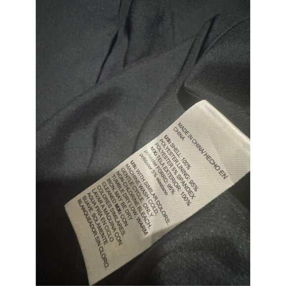 Chico’s floral black blazer ruched sleeve open front (1) U.S 8 - Picture 4 of 11